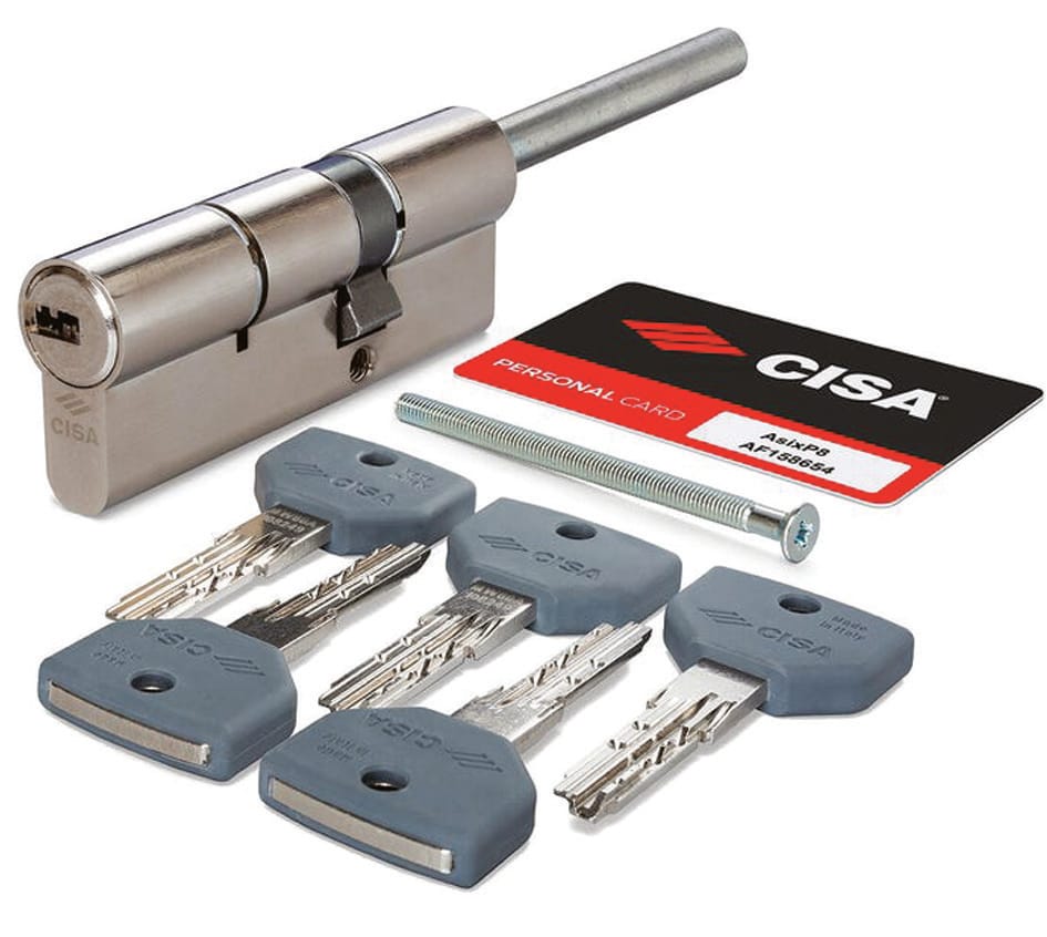 CISA "0Q317" CILINDRO CHIAVE PUNZONATA CON CODOLO RASABILE PREDISPOSTO PER POMOLO