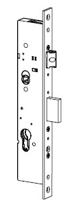 CISA SERRATURA MULTITOP PRO RETRO COMPATIBILE MECCANICA DA INFILARE FRONTALE PIATTO, SCROCCO + CATENACCIO AVANZANTE PER CILINDRO SAGOMATO