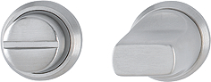 HOPPE MINI BOCCHETTA TONDA CON BOTTONE SCANALATO/NOTTOLINO PER PORTE WC